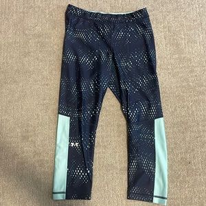 Under Armour Blue Patterned Capris